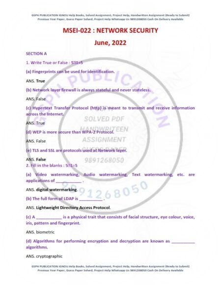 IGNOU MSEI-022 Previous Year Solved Question Paper English Medium (JUNE 2022)