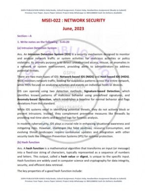 IGNOU MSEI-022 Previous Year Solved Question Paper English Medium (JUNE 2023)
