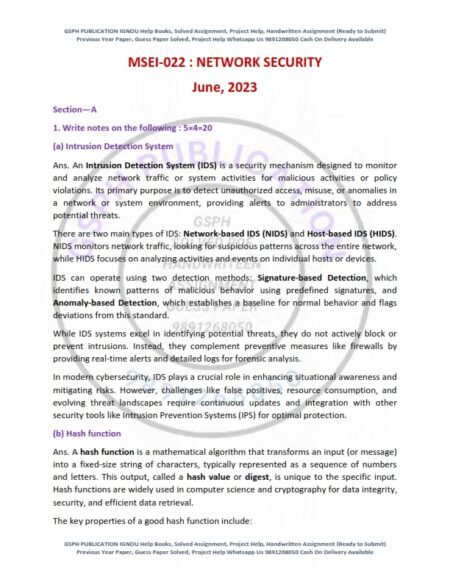 IGNOU MSEI-022 Previous Year Solved Question Paper English Medium (JUNE 2023)
