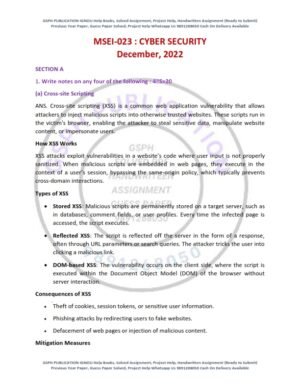 IGNOU MSEI-023 Previous Year Solved Question Paper English Medium (DEC 2022)
