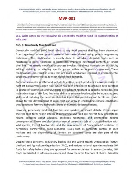 IGNOU MVP-001 Solved Assignment 2025 English Medium