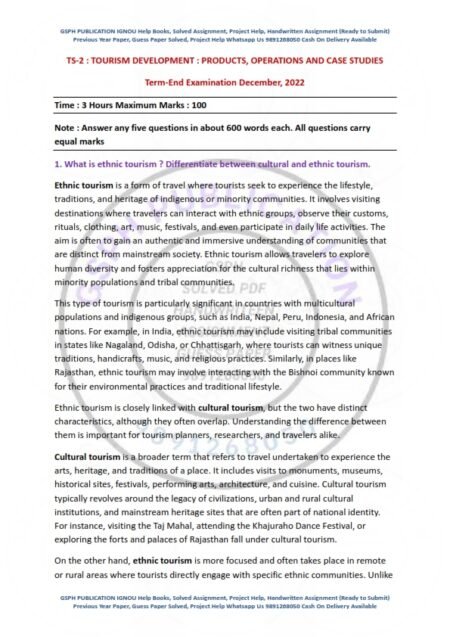 IGNOU TS-02 Previous Year Solved Question Paper English Medium (DEC 2022)