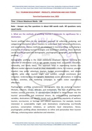 IGNOU TS-02 Previous Year Solved Question Paper English Medium (JUNE 2023)