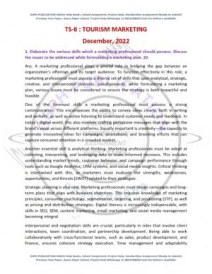 IGNOU TS-06 Previous Year Solved Question Paper English Medium (DEC 2022)