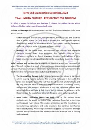 IGNOU TS-04 Previous Year Solved Question Paper English Medium (DEC 2023)