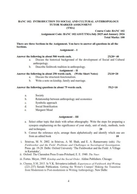 IGNOU BANC-102 Solved Assignment 2025-26 English Medium