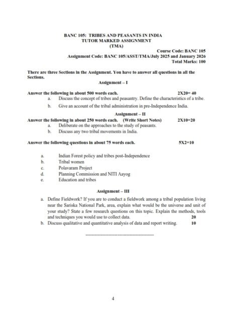 IGNOU BANC-105 Solved Assignment 2025-26 English Medium