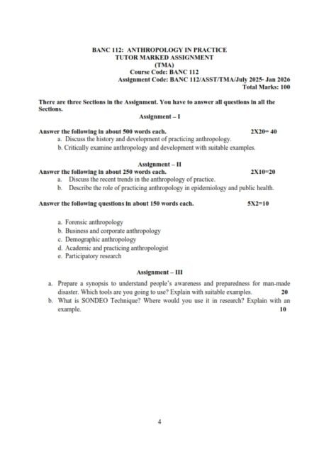 IGNOU BANC-112 Solved Assignment 2025-26 English Medium