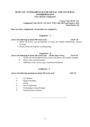 IGNOU BANC-133 Solved Assignment 2025-26 English Medium