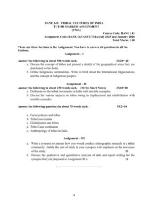 IGNOU BANE-143 Solved Assignment 2025-26 English Medium