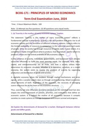 IGNOU BCOG-171 Previous Year Solved Question Paper English Medium (June 2024)