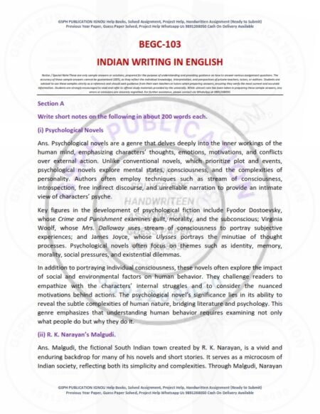 IGNOU BEGC-103 Solved Assignment 2025-26 English Medium