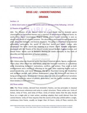 IGNOU BEGE-142 Previous Year Solved Question Paper English Medium (DEC 2023)