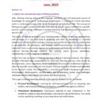 IGNOU BESE-142 Previous Year Solved Question Paper English Medium (June 2023)