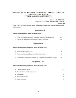 IGNOU BHIC-102 Solved Assignment 2025-26 English Medium
