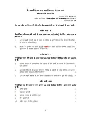 IGNOU BHIC-107 Solved Assignment 2025-26 Hindi Medium