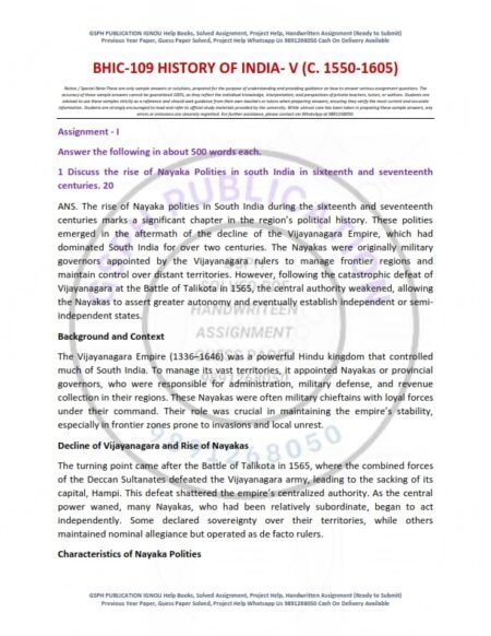IGNOU BHIC-107 Solved Assignment 2025-26 English Medium