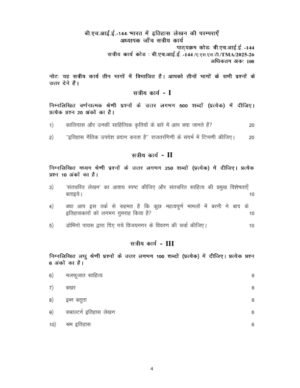 IGNOU BHIE-144 Solved Assignment 2025-26 Hindi Medium
