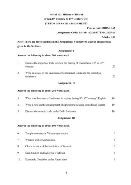 IGNOU BHIM-162 Solved Assignment 2025-26 English Medium