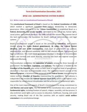 IGNOU BPAE-143 Previous Year Solved Question Paper English Medium (DEC 2023)