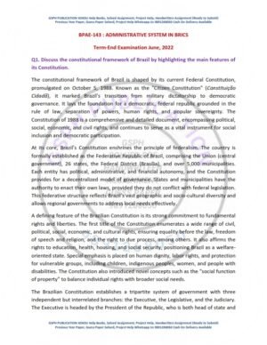 IGNOU BPAE-143 Previous Year Solved Question Paper English Medium (June 2022)