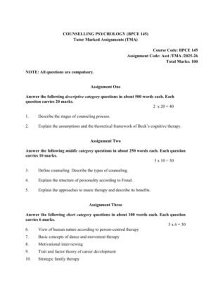 IGNOU BPCE-145 Solved Assignment 2025-26 English Medium