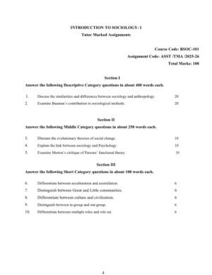 IGNOU BSOC-101 Solved Assignment 2025-26 English Medium