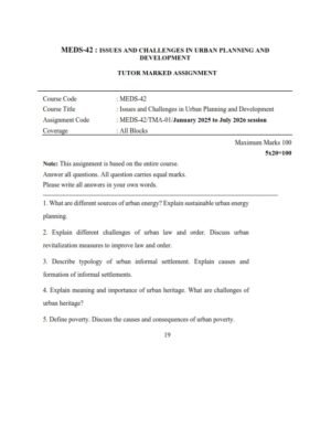 IGNOU MEDS-042 Solved Assignment 2025-26 English Medium