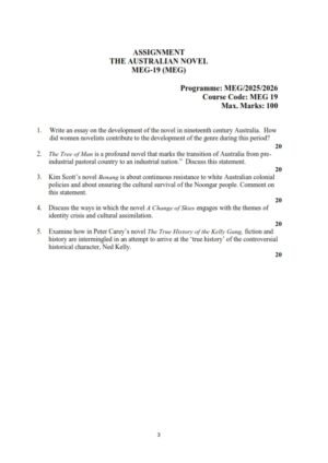 IGNOU MEG-019 Solved Assignment 2025-26 English Medium