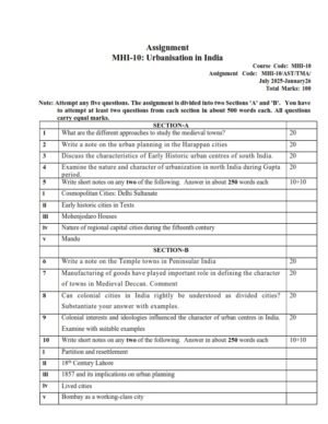 IGNOU MHI-010 Solved Assignment 2025-26 English Medium