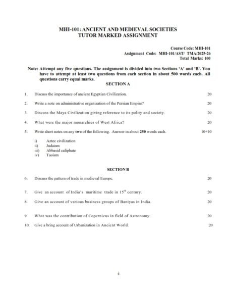 IGNOU MHI-101 Solved Assignment 2025-26 English Medium