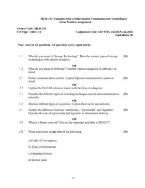 IGNOU MLII-103 Solved Assignment 2025-26 English Medium