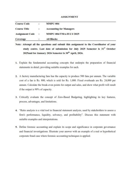 IGNOU MMPC-04 Solved Assignment 2025-26 English Medium