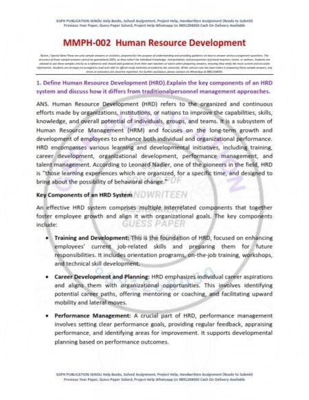 IGNOU MMPH-02 Solved Assignment 2025-26 English Medium