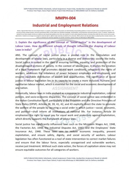IGNOU MMPH-04 Solved Assignment 2025-26 English Medium