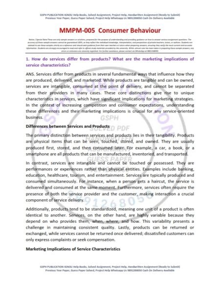 IGNOU MMPM-05 Solved Assignment 2025-26 English Medium