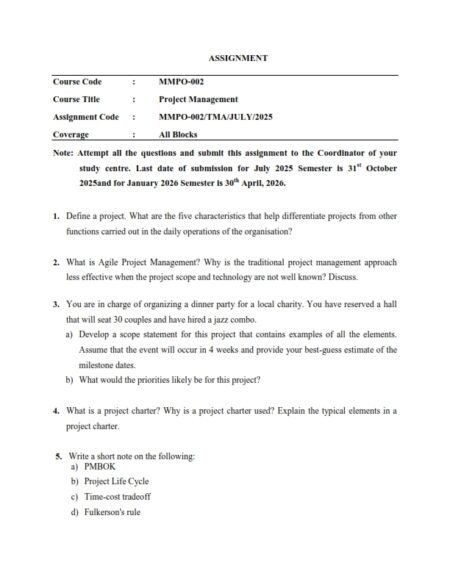 IGNOU MMPO-02 Solved Assignment 2025-26 English Medium