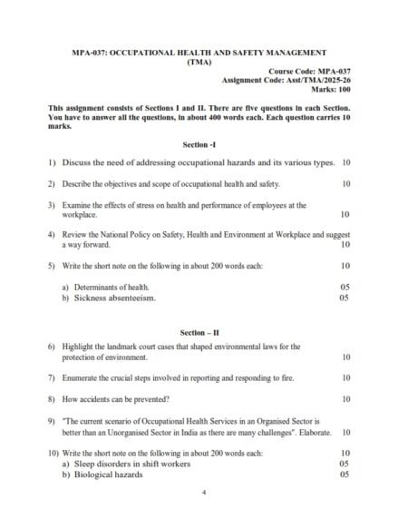 IGNOU MPA-037 Solved Assignment 2025-26 English Medium