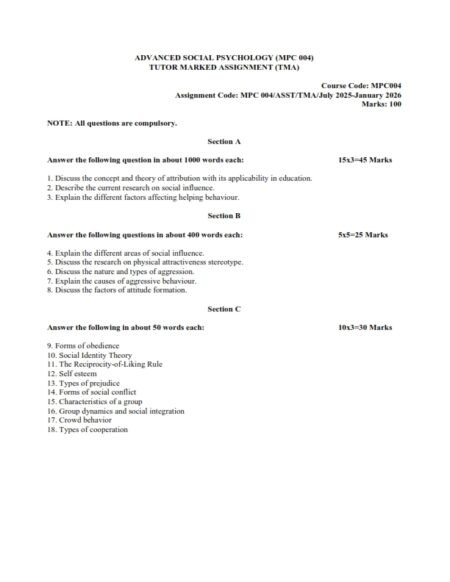 IGNOU MPC-04 Solved Assignment 2025-26 English Medium