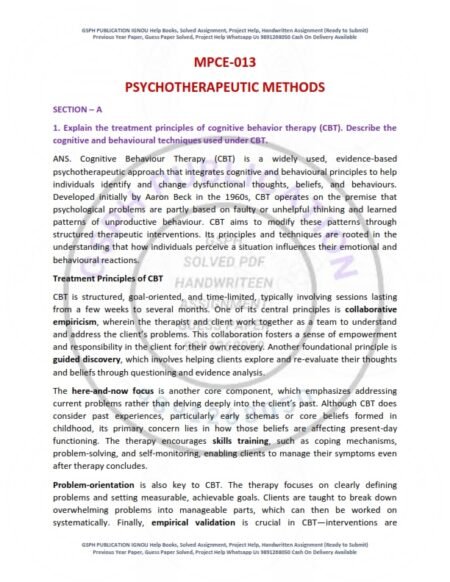 IGNOU MPCE-013 Solved Assignment 2025-26 English Medium