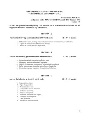 IGNOU MPCE-031 Solved Assignment 2025-26 English Medium