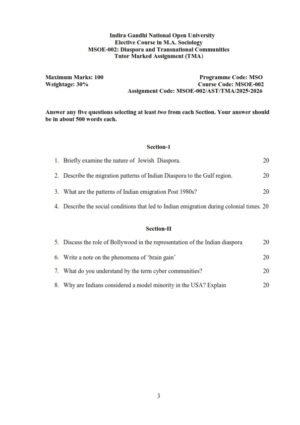 IGNOU MSOE-02 Solved Assignment 2025-26 English Medium