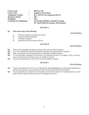 IGNOU BEGLA-136 Solved Assignment 2025-26 English Medium