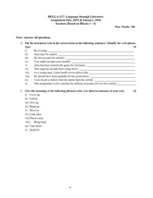 IGNOU BEGLA-137 Solved Assignment 2025-26 English Medium