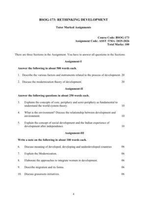 IGNOU BSOG-173 Solved Assignment 2025-26 English Medium