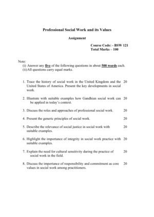 IGNOU BSW-121 Solved Assignment 2025-26 English Medium