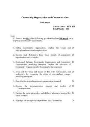 IGNOU BSW-123 Solved Assignment 2025-26 English Medium