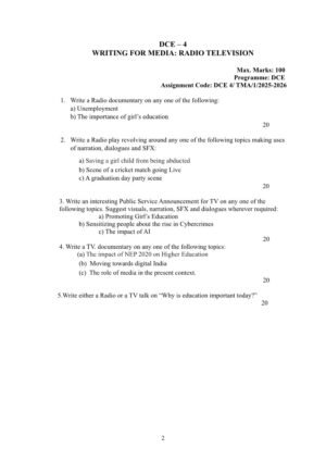 IGNOU DCE-04 Solved Assignment 2025-26 English Medium