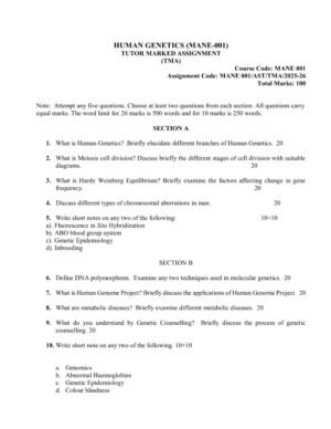 IGNOU MANE-001 Solved Assignment 2025-26 English Medium