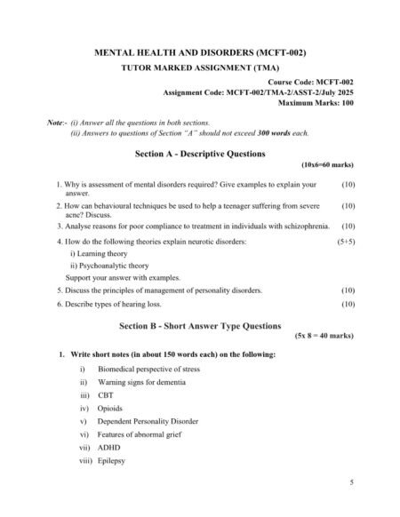 IGNOU MCFT-002 Solved Assignment July 2025 English Medium